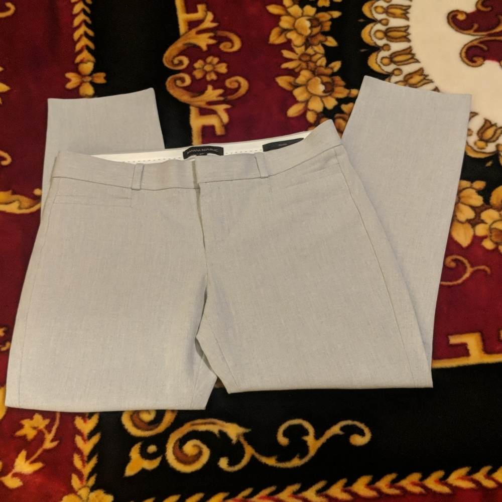 Banana Republic Light Gray Women's Pants